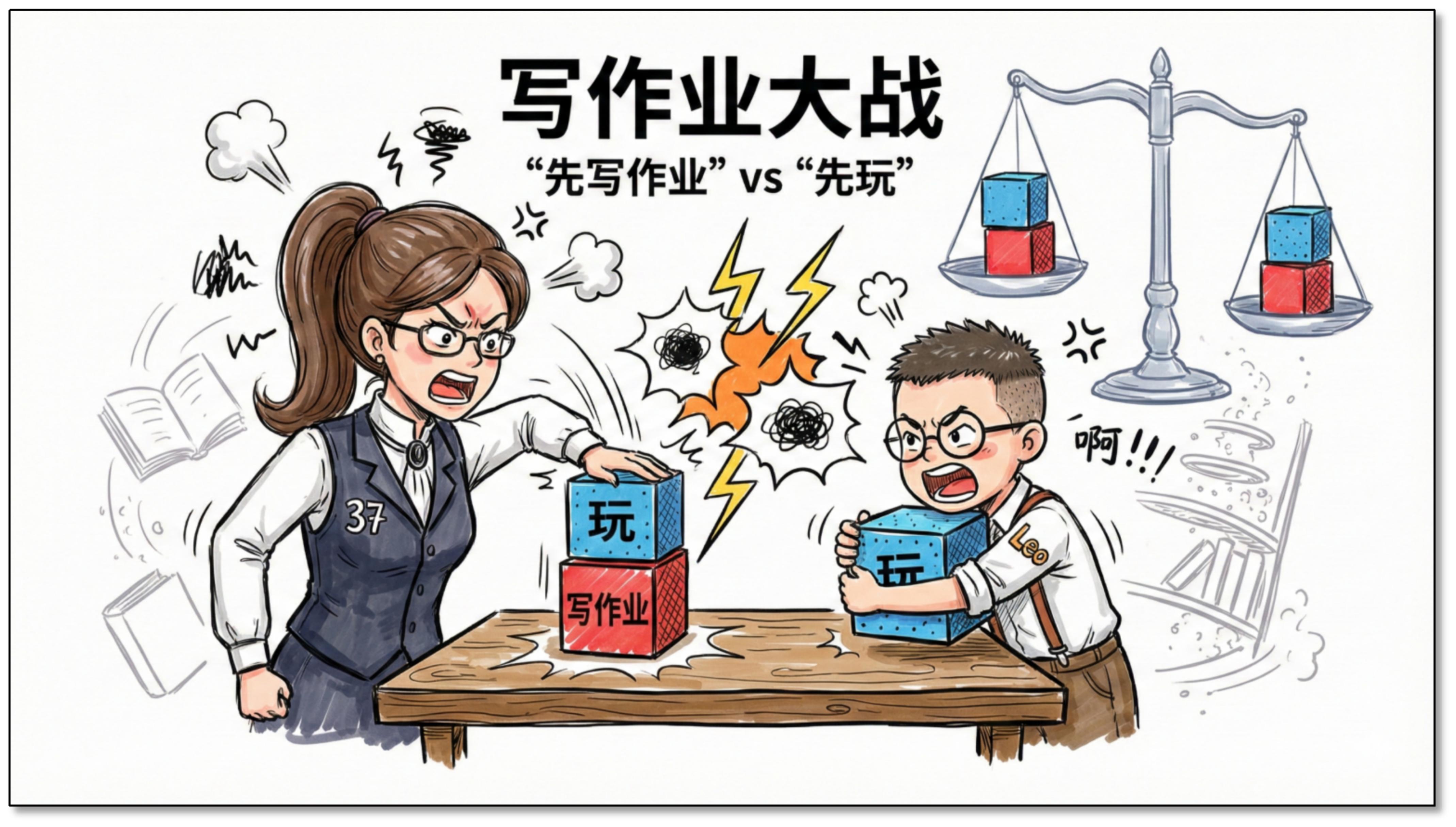 写作业大战：